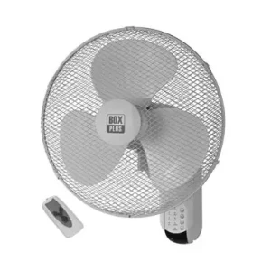 VENTILADOR PARED Ø40CM50W CON MANDO BLANCO, ASPAS TRANSPARENTES Garantía Incluida