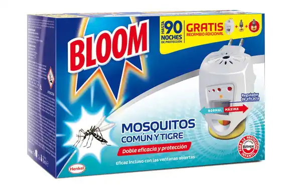 BLOOM ELÉCTRICO MOSQUITOS COMÚN Y TIGRE 2 RECAMBIOS INCLUIDOS Auténtico