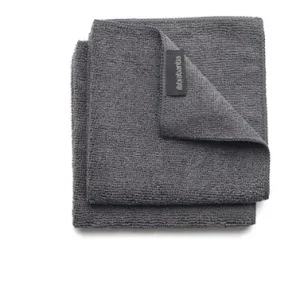 Envío Inmediato PAÑO COCINA MICROFIBRA (SET 2U) 30 X 30 CM - GRIS OSCURO