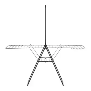 TENDEDERO CON ALAS + BARRA PARA PERCHAS 25 M - NEGRO MATE Ocasión Especial