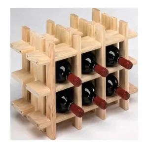 Devolución Gratuita BOTELLERO PINO SIN BARNIZAR RIOJA 9 BOTELLAS