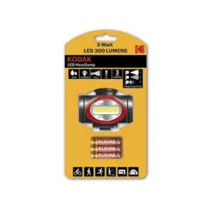 LINTERNA FRONTAL KODAK HEADLAMP 300 LM + 3XAAA Devolución Gratuita