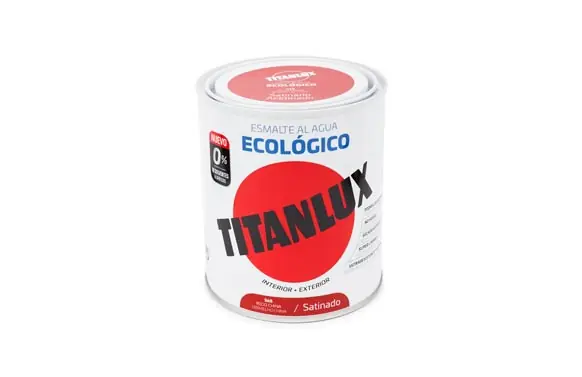 Exclusivo ESMALTE ECOLOGICO AL AGUA SATINADO 250 ML ROJO CHINA