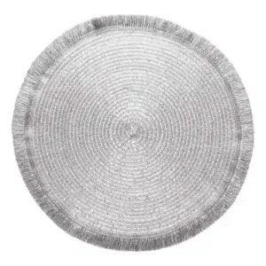 MANTEL INDIVIDUAL Ø 38 CM - PLATA Imprescindible (Must-Have)