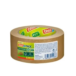 CINTA DE EMBALAR DE PAPEL ECOLOGICO 50M X 50MM Envío Gratis