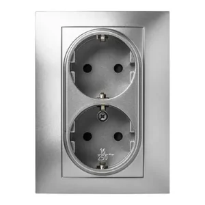 DOBLE TOMA CORRIENTE 16A-250V ALUMINIO Descuento