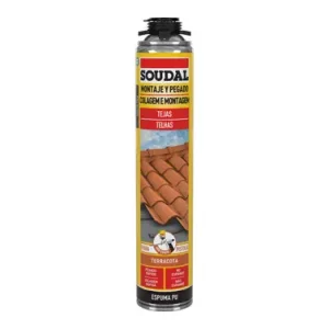 Promoción ESPUMA POLIURETANO TEJAS PISTOLA 750 ML TERRACOTA