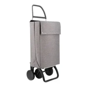 CARRO COMPRA 4 RUEDAS DOS + 2 GRIS TWEED Directo De Fábrica