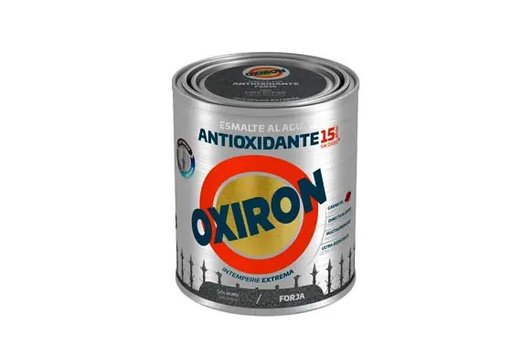 ESMALTE ANTIOXIDANTE AGUA OXIRON FORJA 750 ML GRIS ACERO Envío Internacional