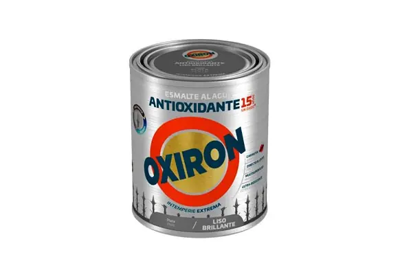 Moderno ESMALTE ANTIOXIDANTE AGUA OXIRON LISO BRILLANTE 750 ML PLATA