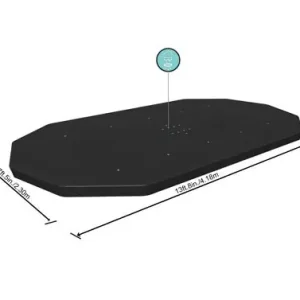 Moderno COBERTOR PISCINA PVC PARA PICINAS TUBULAR OVAL 427 X 250 X 100 CM