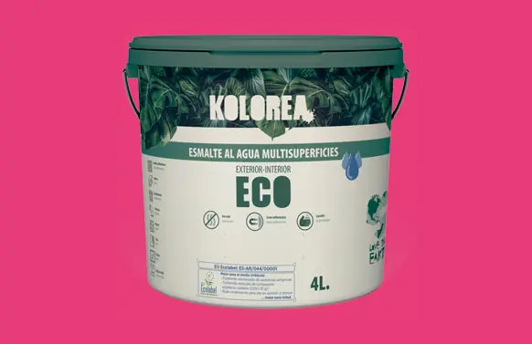 Auténtico ESMALTE AL AGUA ECO SATINADO 750 ML FUCSIA