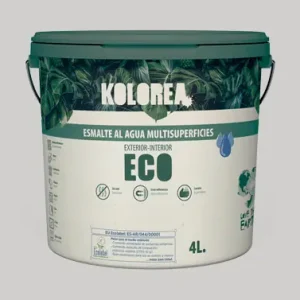Venta Final ESMALTE AL AGUA ECO SATINADO 4 L GRIS NIEBLA