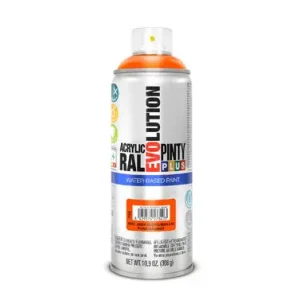 PINTURA SPRAY AL AGUA EVOLUTION WATER BASED 520 CC RAL 2004 NARANJA PURO BRILLO Devolución Gratuita
