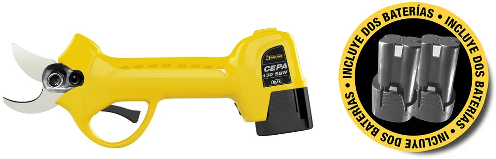Ordena Ya TIJERA DE PODA A BATERIA GARLAND CEPA 130 SBW-V22 55-0009