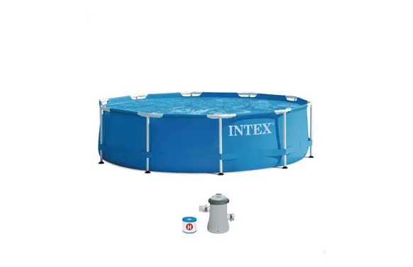 PISCINA REDONDA TUBULAR METAL FRAME CON BOMBA Ø 305 X 76 CM Gran Oferta