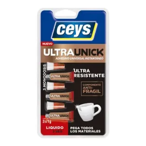 Última Oportunidad ADHESIVO INSTANTANEO ULTRAUNICK LIQUIDO 3 SEG. 3 X 1 GR
