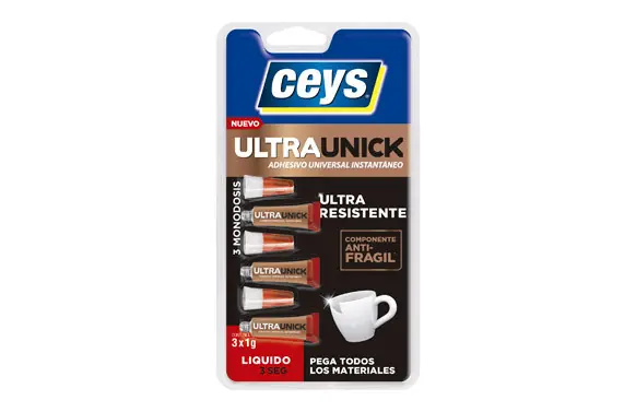 Última Oportunidad ADHESIVO INSTANTANEO ULTRAUNICK LIQUIDO 3 SEG. 3 X 1 GR