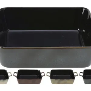 BANDEJA CON ASAS STONEWARE 23,5 X 15 X 6 CM - SURTIDA Económico