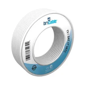 CABLE COAXIAL TELEVISION BLANCO 10 M Precio Rebajado