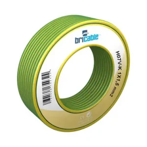CABLE UNIPOLAR FLEXIBLE 1 X 1,5 MM AMARILLO-VERDE 25 M Promoción