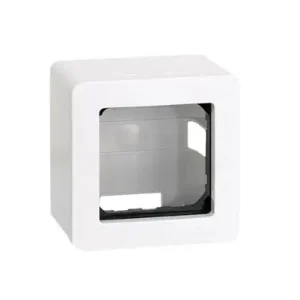 CAJA SUPERFICIE CON MARCO 1 ELEMENTO BLANCO SERIE 27 Directo De Fábrica