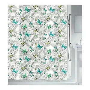 CORTINA BAÑO MARIPOSAS 180 X 200 CM Alta Calidad