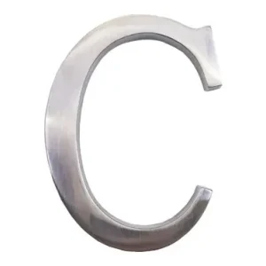 LETRA LATON 100 MM D CROMO BRILLO Compra Ahora
