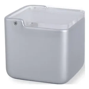 Disponible Ahora SALERO CERAMICA CUADRADO CON TAPA ACRILICA PLATA