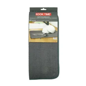 TAPETE ESCURRIDOR MICROFIBRA GRIS - 36 X 40 CM Stock Limitado