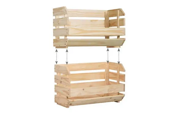 CAJA PINO APILABLE EVOLUTION 60 X 28,5 X 35,3 CM Última Oportunidad