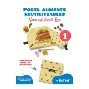 Solo Hoy ENVOLTORIO REUTILIZABLE BOC\\'N\\'ROLL ABEJAS PACK 12 UNIDADES