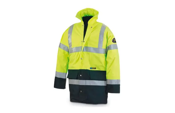PARKA ALTA VISIBILIDAD AMARILLA / AZUL T 3XL Profesional