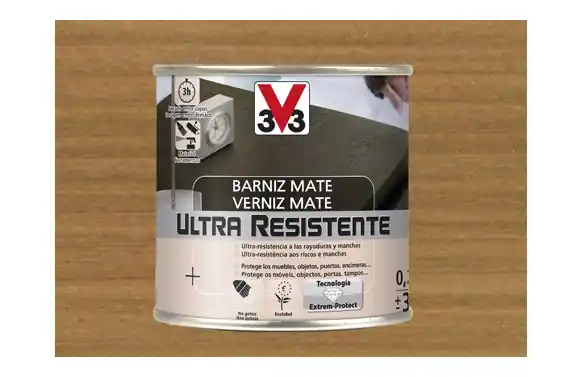 BARNIZ INTERIOR ULTRA RESISTENTE MATE 250 ML ROBLE OSCURO Devolución Gratuita