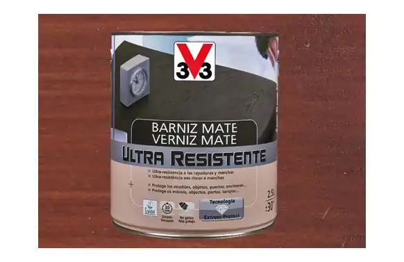 BARNIZ INTERIOR ULTRA RESISTENTE MATE 750 ML CAOBA Original