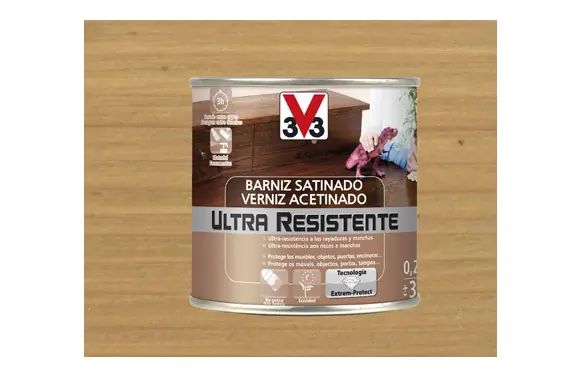 BARNIZ INTERIOR ULTRA RESISTENTE SATINADO 250 ML ROBLE CLARO Venta Final