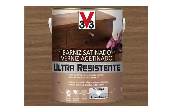 BARNIZ INTERIOR ULTRA RESISTENTE SATINADO 250 ML WENGUE Entrega Rápida
