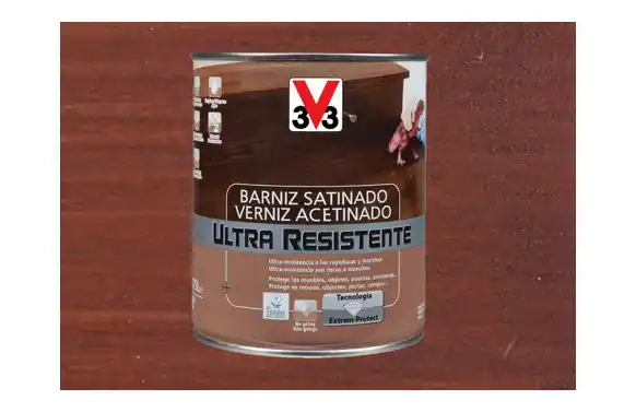 BARNIZ INTERIOR ULTRA RESISTENTE SATINADO 750 ML CAOBA Bestseller