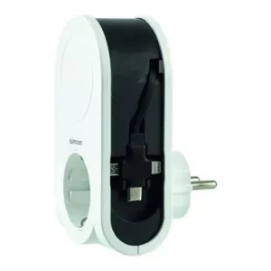 ADAPTADOR 3 CLAVIJAS USB+1 USB A+TOMA 16A BLANCO / NEGRO Más Vendido