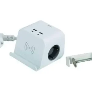 BASE MULTIPLE COMBIFLAT CARGA INALAMBRICA 2T 16A 250V 4 USB A Buen Precio