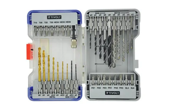 Nueva Colección BROCAS Y PUNTAS JUEGO 35 PZS EN ESTUCHE RANGER + PORTA PUNTAS QUICK CHANGE
