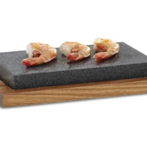 PIEDRA COCCION SOPORTE ACACIA 24 X 16 CM Última Oportunidad