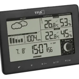 ESTACION METEOROLOGICA INALAMBRICA CON TRES SENSORES Y BOTONES TACTILES Comprar En Línea