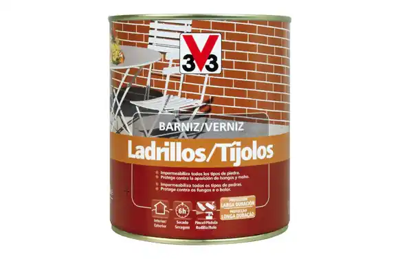 BARNIZ EXTERIOR LADRILLO INCOLORO MATE 750 ML Auténtico