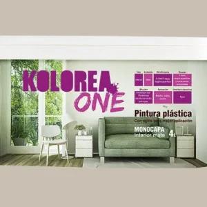 Venta Final PINTURA PLASTICA INTERIOR MONOCAPA ONE 4L BEIGE NATURAL