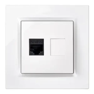 Última Oportunidad BASE ETHERNET RJ45 CAT.5E EMPOTRAR BLANCO SERIE 10