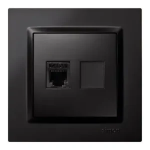 BASE TELEFONO EMPOTRAR NEGRO SERIE 10 Precio Económico