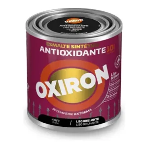 ESMALTE ANTIOXIDANTE OXIRON LISO BRILLO 250 ML NEGRO Profesional