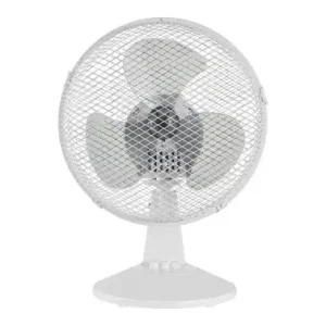 VENTILADOR SOBREMESA BLANCO Ø 23 CM 25 W Alta Calidad