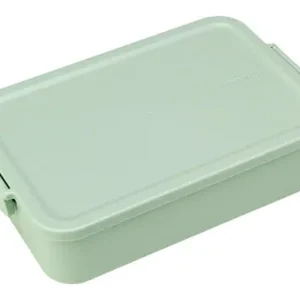 Precio Reducido CONTENEDOR DE ALIMENTOS GRANDE CON DIVISIONES VERDE JADE